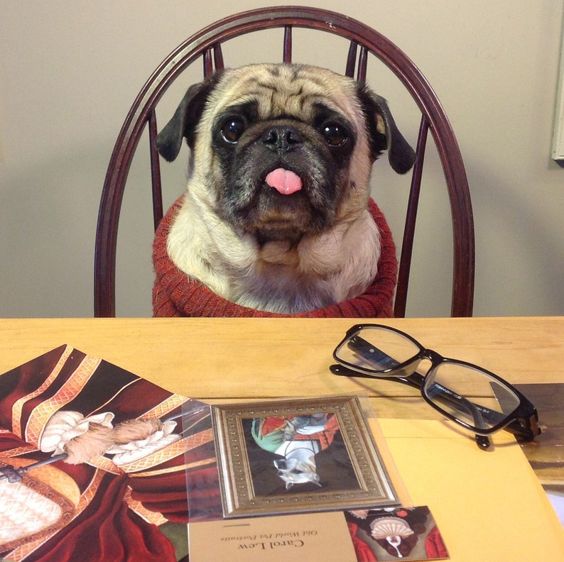 Pug Dog Midge Marie Refrigerator Pug Gifts Etsy