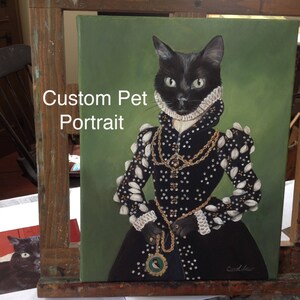Cat Custom Portrait, Cat Portrait, Custom Pet Portrait, Custom Cat Painting,