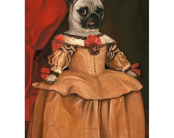 Whimsical Pug Art Prints: Unique Wall Decor Gifts for Dog Lovers, Midge Marie