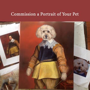 Animal Oil Painting, Painting From Photo, Custom Dog Portrait, Custom Cat Portrait image 1