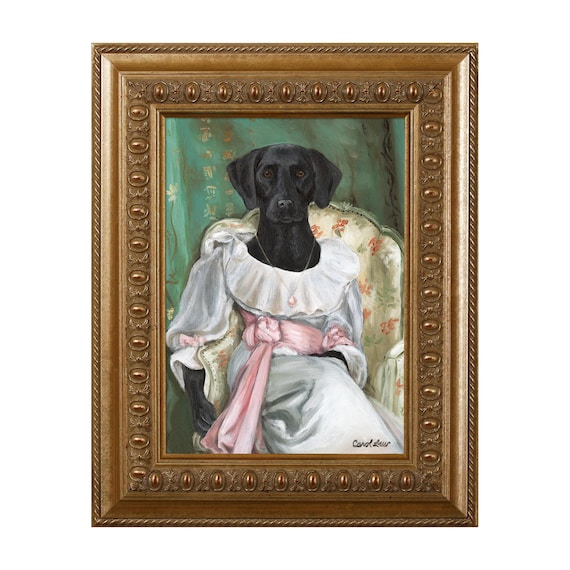 Dog Magnet, Lady Sargent, Labrador Retriever, Black Lab, Refrigerator Magnet
