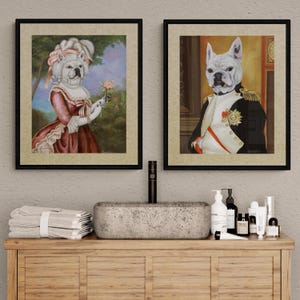 French Bulldog Napoleon Art Print: Frenchie Emperor Portrait image 7