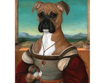 Boxer Dog, Prints, Boxer Dog Gift, Boxer, Funny Pet Gift, Dog Portrait, Betsy