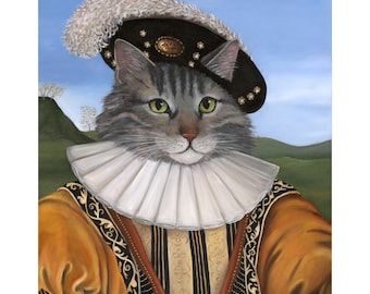 中居ベル　キャンバスプリント　「Cat Lady」 il_340x270.6428061931_qy05.jpg