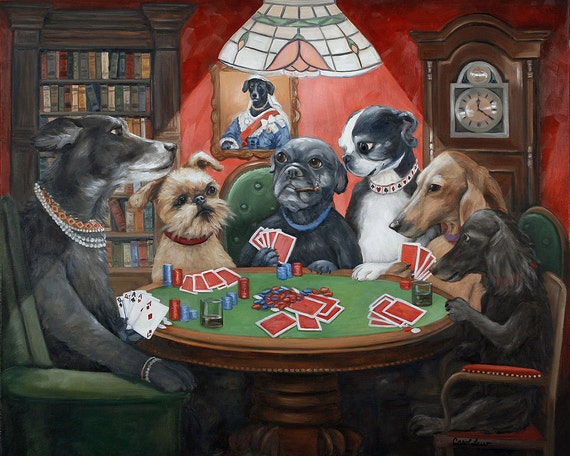 poker dogs