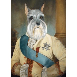 Schnauzer Love, Schnauzer Prints, Schnauzer Art, Phillip XVI, Miniature Schnauzer