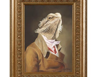 Imán de dragón barbudo: decoración de refrigerador con forma de lagarto, regalo para reptiles, accesorio para acuario