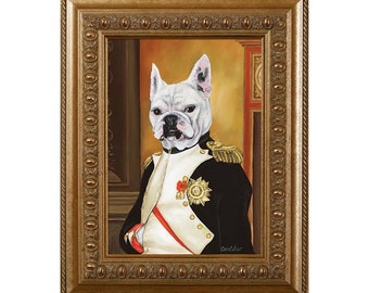 Dog Magnet, Frenchie Napoleon, French Bulldog, Refrigerator Magnet