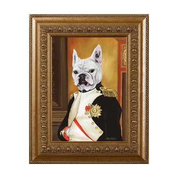 French Bulldog Picture Frame Fridge Magnet