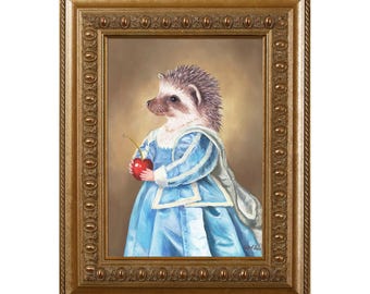 Mrs Hedgehog, Magnet, Gifts for Hedgehog Lovers, Hedgehog Gifts, Hedgehog in Clothes