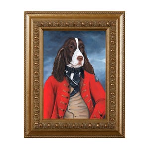 Dog Refrigerator Magnet, Louie Redcoat, English Springer Spaniel, Fridge Magnet