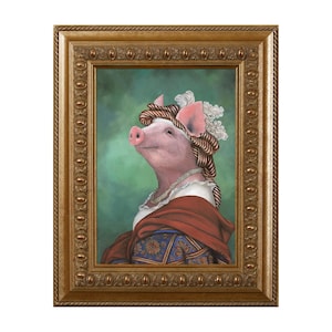 Pig Magnet, Lady Piggy, Cute Pig Gifts, Pig Kitchen Decor, Pig Gifts