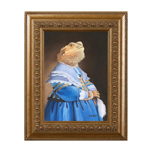 Bearded Dragon Magnet – Reptile Fridge Decor & Pet Owner Gift, Princess Bellamarie