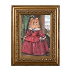 Dog Magnet, Lady Pom Pom, Pomeranian, Refrigerator Magnet