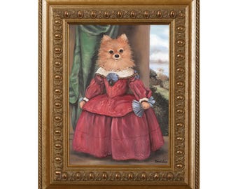 Pomeranian Dog Magnet: Lady Pom Pom Refrigerator Gallery