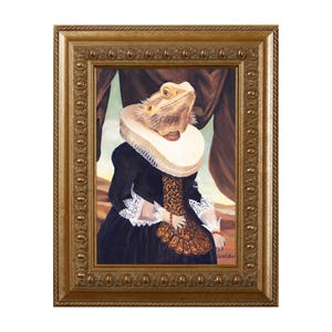 Bearded Dragon, Magnet, Mrs. Spike, Bearded Dragon Gifts, Lizard, Reptile Theme Art