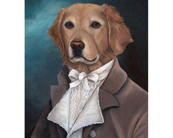 Golden Retriever, Prints, Retriever Gifts, Dog Sitter Gift, Dog Walker Gift, Taylor Chase