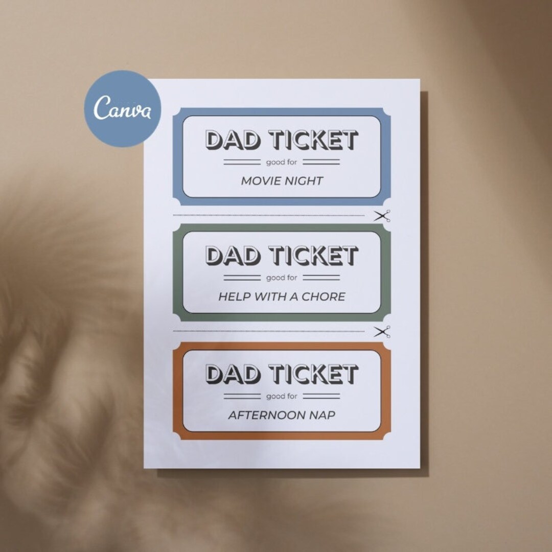 Editable Father's Day Coupon Printable Father's Day Gift Printable ...