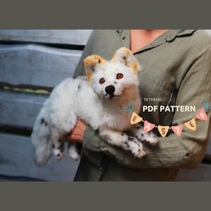 Modello PDF per peluche a forma di volpe - Giocattolo fai da te per compleanno - Regalo fatto a mano per la mamma - Tutorial di ricamo Kitsune - Progetto di artigianato - Regalo di nozze