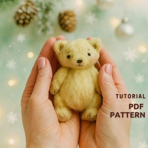 Winnie de Poeh-naaipatroon: mini-teddybeer DIY (pdf-patroon)