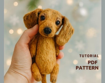 Dachshund Plush Sewing Pattern: Beginner-Friendly Stuffed Animal DIY (PDF Pattern)