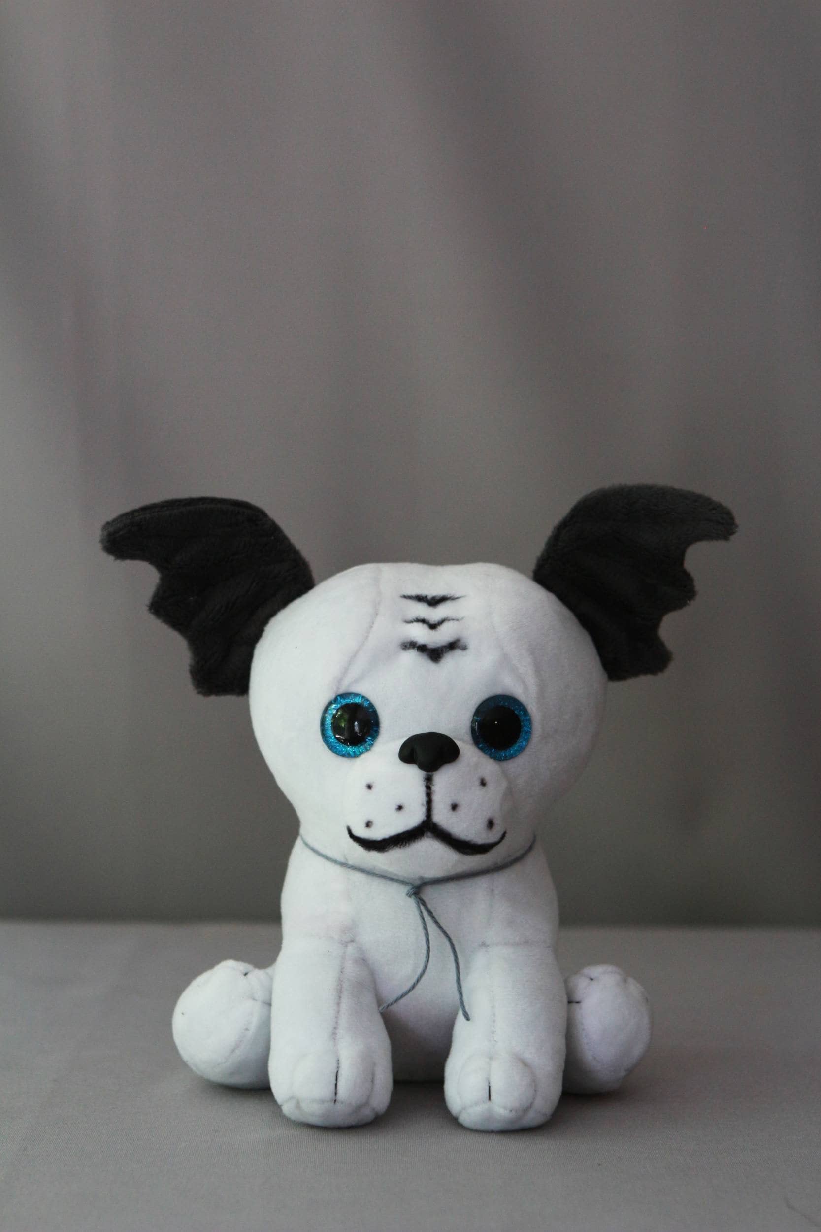 Stuffed English Bulldog Toy Dog Kids Toy Bat Wings Etsy