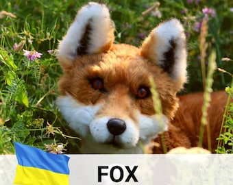 Stuffed animal FOX pdf pattern, Birthday toy crafts, Cadeau fait main, fox tutorail, Do it yourself, kitsune, mother needlewoman gift