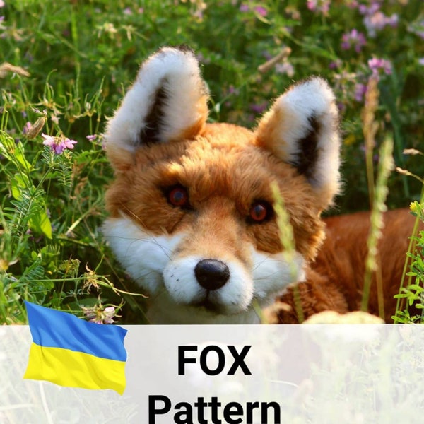 Patrón pdf de FOX de peluche, Manualidades de juguetes de cumpleaños, Cadeau fait main, tutorail de zorro, Hazlo tú mismo, kitsune, regalo de madre costurera