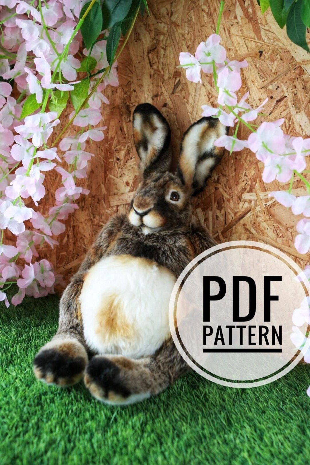 Rabbit Toy PDF Pattern, Beatrix Potter Sewing Pattern, Stuffed Bunny