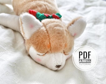 Corgi Plush Sewing Pattern: DIY Stuffed Animal, Country Style (PDF Pattern)