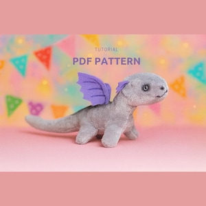 DIY Dragon Plush: Weighted Stuffed Animal PDF Pattern. Dopamine gift