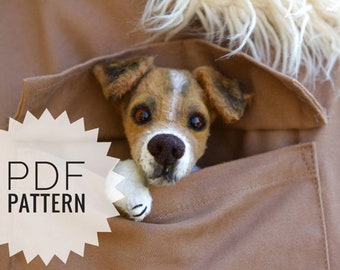 Jack Russell Terrier Plush Sewing Pattern: DIY Dog Lover Gift (PDF Pattern)