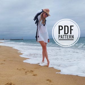 Crochet Fringed Tunic Dress Pattern: Boho Cowgirl Style (PDF Digital Download)
