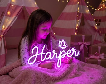 Custom Kids Neon Sign, Name Neon Sign, LED Light Neon Sign, Home and Wall Decor,  Personalized Gift For Kids, Kids Room Decor, Neon Names