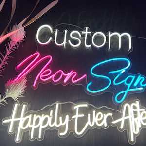 Custom Neon Sign, Neon Sign, Room Decor, LED Neon Light, Neon Bar Sign, Neon Bedroom Sign, Neon Light, Aesthetic Personalized Neon Sign