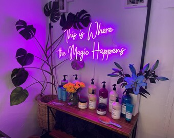 Personalized Neon Aesthetic Sign, Neon Sign, Wall Decor, LED Neon Light, Neon Bar Sign, Neon Bedroom Sign, Neon Light, Custom Neon Sign