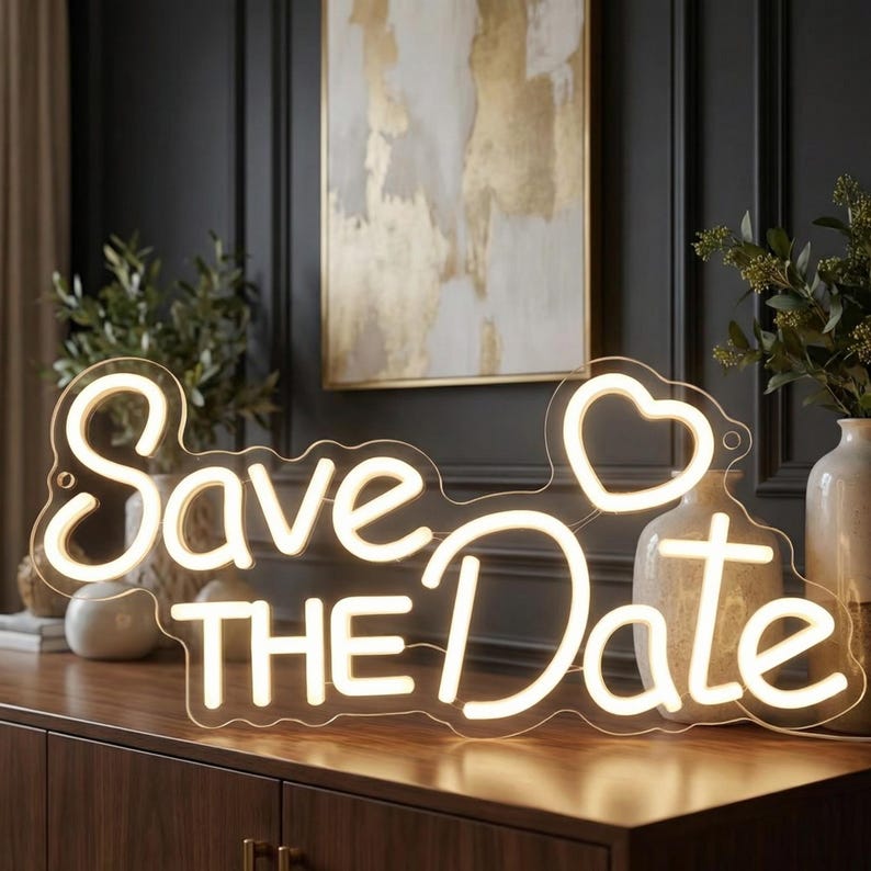 Custom LED Neon Sign – Dimmable, USB Powered, Perfect For Bedroom, Wedding, Parties, Home Decor – Make It Yours
