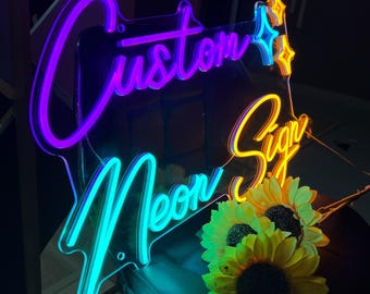 Custom Wedding Neon Sign Custom Name Neon Light Wedding Couple Name Led Neon Sign Wedding Engagement Backdrop Wedding Gifts Home Wall Decor