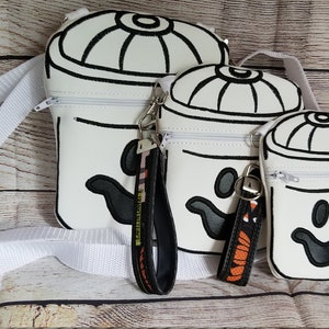 Halloween Bucket Zip Bag - Ghost   available in 3 sizes