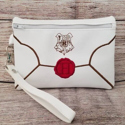 wizard school acceptance letter zip bag 5x7