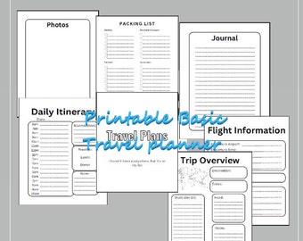 Printable Basic Travel Planner PDF