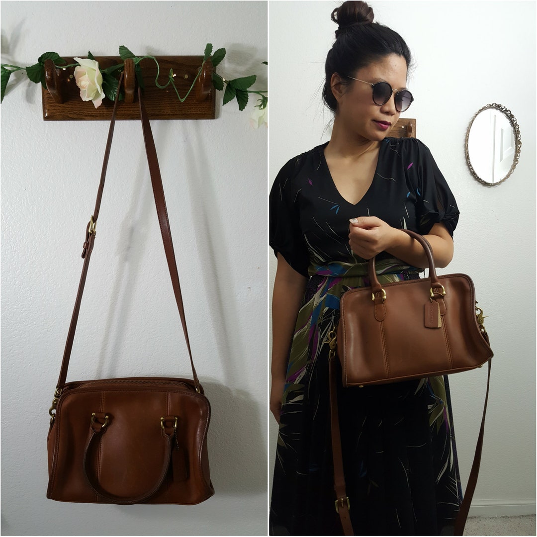 Vintage Coach British Tan Gold Distressed Beaumont Satchel Convertible Top Handle Doctors Bag Shoulder 9871 Evening Bag Etsy Ireland
