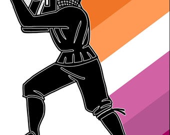 Pegatina HEMA del Orgullo Lésbico