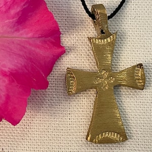 BRASS Ethiopian Coptic Cross Pendant : Ethiopia African Jewelry Beads