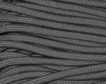 Charcoal Grey Paracord 550LB Type III Nylon Parachute Cord Rope 100 Feet