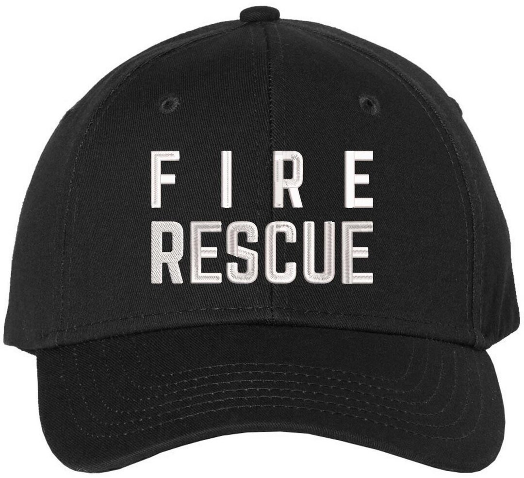 Fire Rescue Embroidered Baseball Cap | Firefighter Fire Dept. First ...