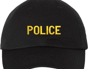 Army Universe Police Low Profile Baseball Dad Cap Unstructured Uniform Guard Officer Agent Adjustable Buckle Hat