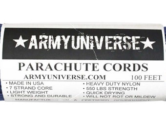 Navy Blue Paracord 550LB Type III Nylon Parachute Cord Rope 100 Feet