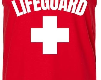 Lifeguard Tank Top: Soft Cotton, Water Safety Design