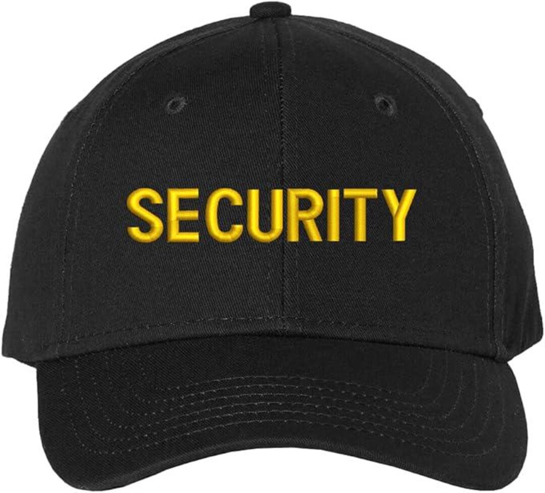 Security Baseball Hat | Embroidered Security Hat for Security Guard ...